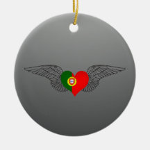 I Love Portugal -wings Ornament