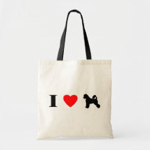 I Love Portuguese Water Dogs Bag