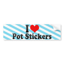 I Love Pot Stickers Bumper Sticker