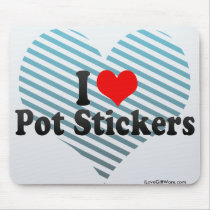 I Love Pot Stickers Mouse Pad