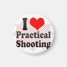 I love Practical Shooting Fridge Magnet