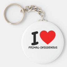 I Love Primal-Indigenous Keychains