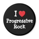 I love Progressive Rock heart custom personalized magnets