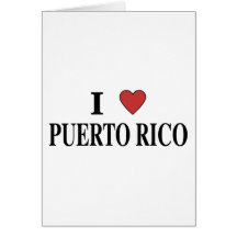 I Love Puerto Rico Card
