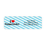 I Love Pumpernickel Return Address Label