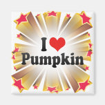 I Love Pumpkin Fridge Magnets