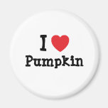 I love Pumpkin heart T-Shirt Fridge Magnet