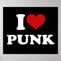 I Love Punk Posters