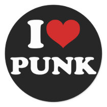 I Love Punk Sticker