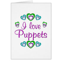 I Love Puppets cards