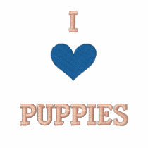 I LOVE PUPPIES EMBROIDERED SHIRT