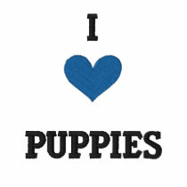 I LOVE PUPPIES - GREAT GIFT IDEA! EMBROIDERED SHIRT