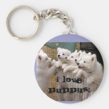 I love Puppys! Key Chains