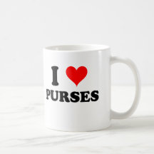 I Love Purses Coffee Mugs