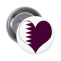 I Love Qatar Pin