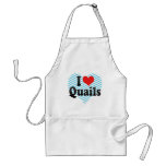 I Love Quails Aprons