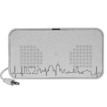 I love Québec in an extraordinary ecg style iPhone Speaker