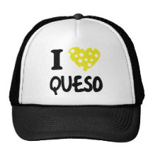 I love queso icon mesh hat
