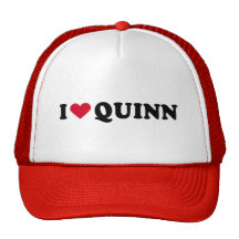 I LOVE QUINN TRUCKER HATS