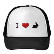 "I Love Rabbits" Hat