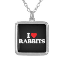 I LOVE RABBITS PENDANTS