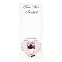I Love Ragdolls Personalized Invite