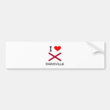I Love RAINSVILLE Alabama Bumper Stickers