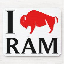 I Love Ram Mousepads