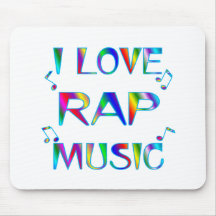I Love Rap Mouse Pads