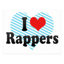 I Love Rappers Post Card