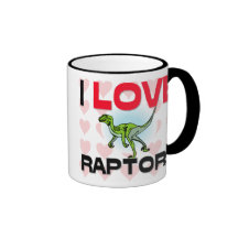 I Love Raptors Coffee Mug