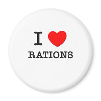 I Love Rations Refrigerator Magnet