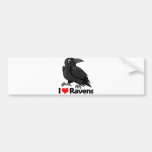 I Love Ravens Bumper Stickers