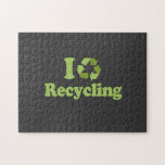I Love recycling T-shirt / Earth Day T-shirt Jigsaw Puzzle