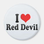 I Love Red Devil Magnets