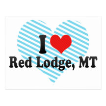 I Love Red Lodge, MT Postcards