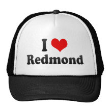 I Love Redmond, United States Hats