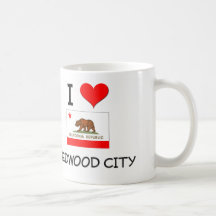 I Love REDWOOD CITY California Coffee Mug
