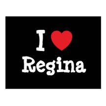 I love Regina heart T-Shirt Postcards