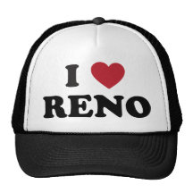 I Love Reno Nevada Mesh Hats