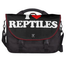 I LOVE REPTILES LAPTOP COMMUTER BAG