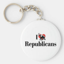 I Love Republicans Keychain