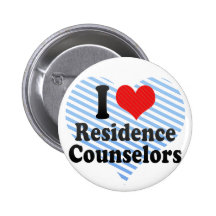I Love Residence Counsellors Pins