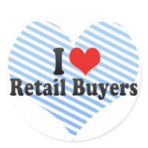 I Love Retail Buyers Sticker