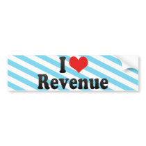 I Love Revenue Bumper Sticker