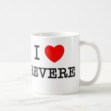 I Love Revere Massachusetts Coffee Mugs