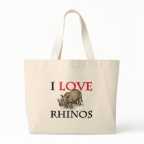 I Love Rhinos Tote Bag