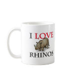 I Love Rhinos mugs