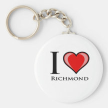 I Love Richmond Key Chain
