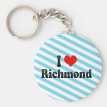 I Love Richmond, United States Keychain